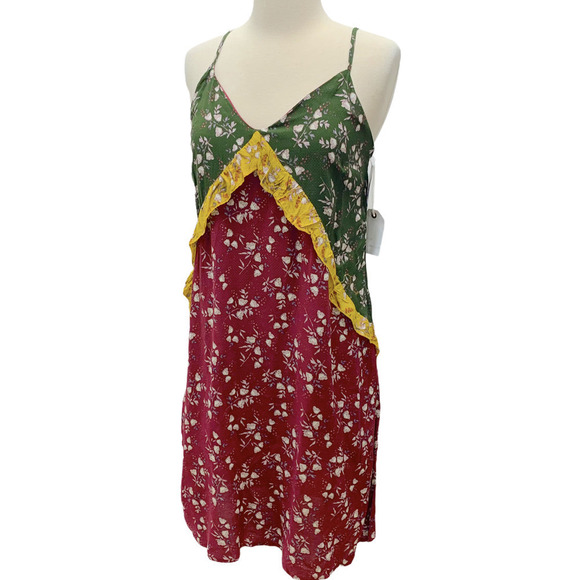 Coco + Jaimeson NWT Floral Colorblock Mini Dress - Picture 13 of 13